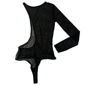 OW collection- Kari bodysuit in black caviar